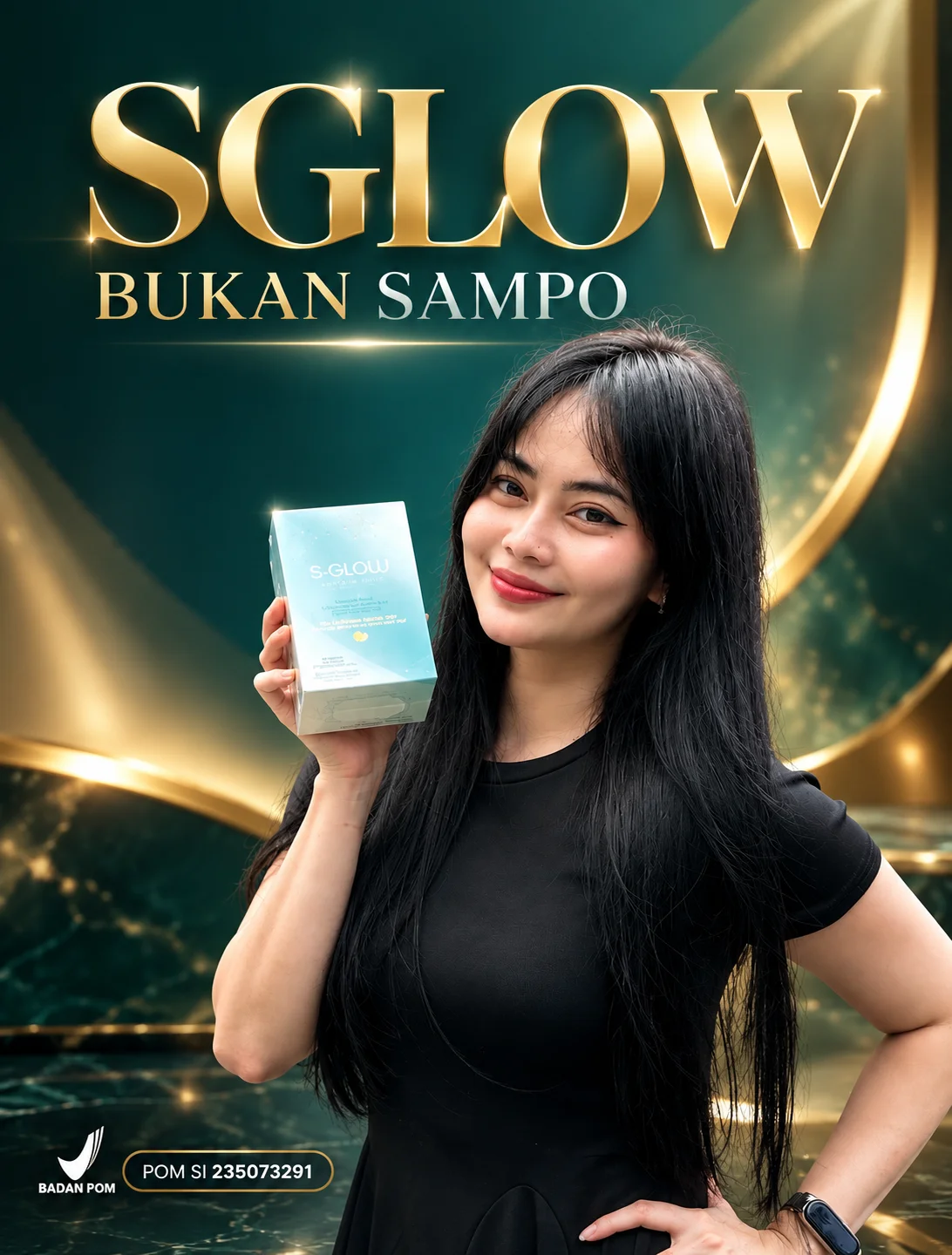 S-GLOW Bukan Sampo - Suplemen Rambut